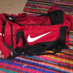Large Red Nike duffle bag